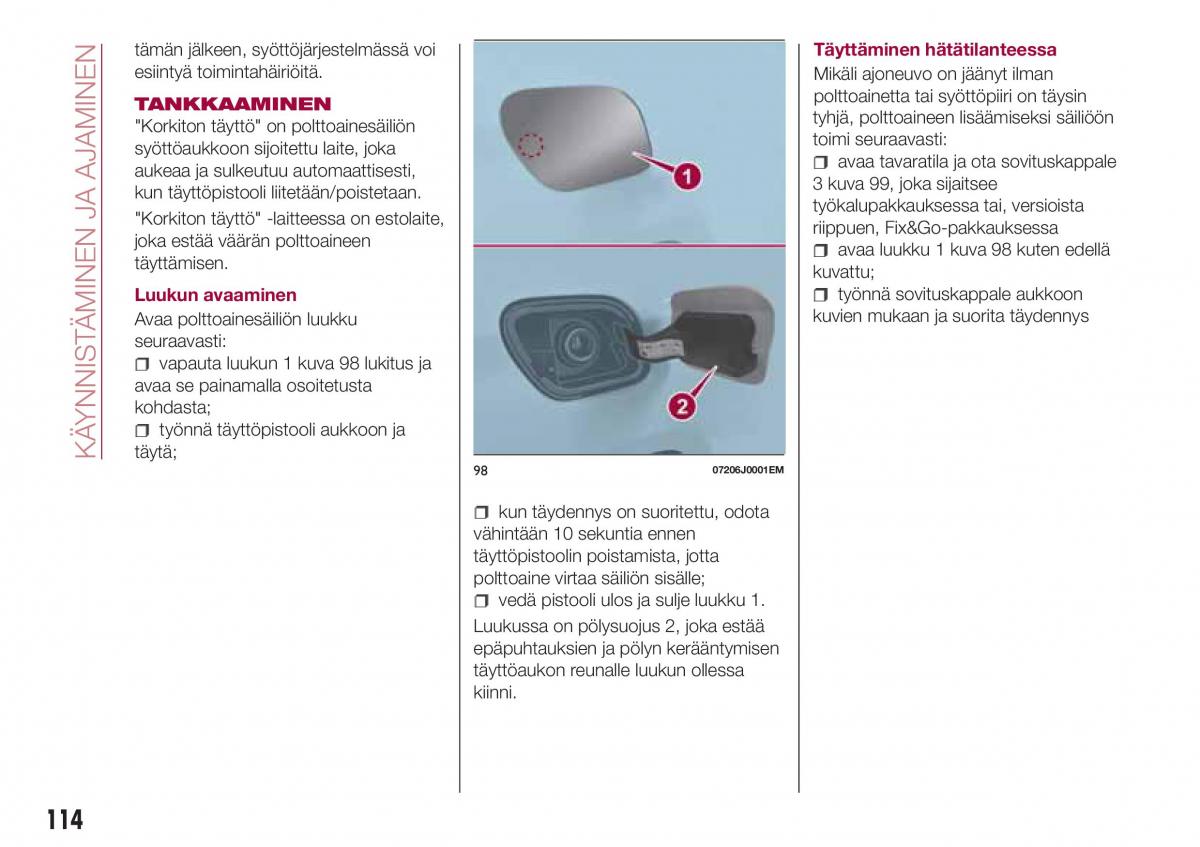 Fiat Tipo combi omistajan kasikirja / page 116