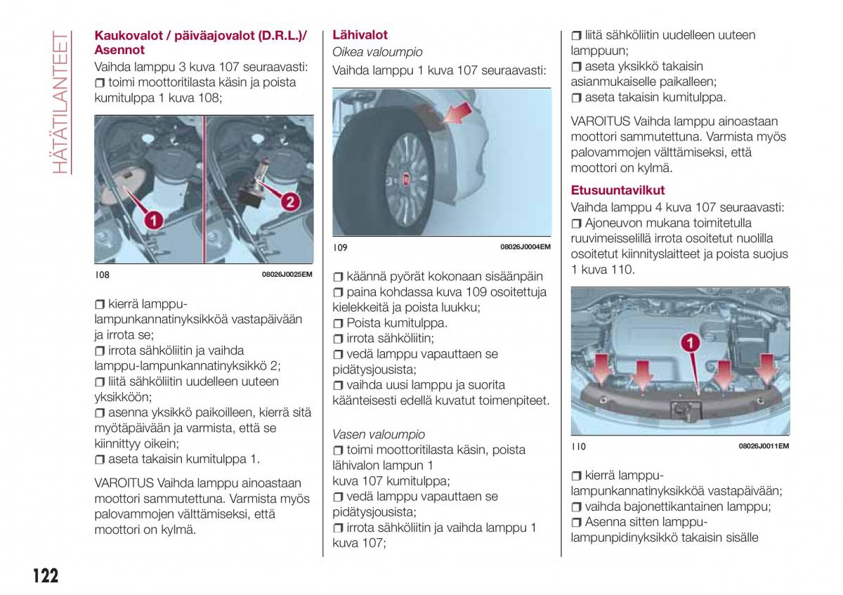 Fiat Tipo combi omistajan kasikirja / page 124