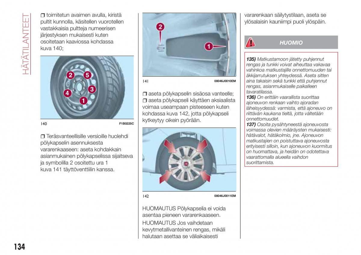 Fiat Tipo combi omistajan kasikirja / page 136