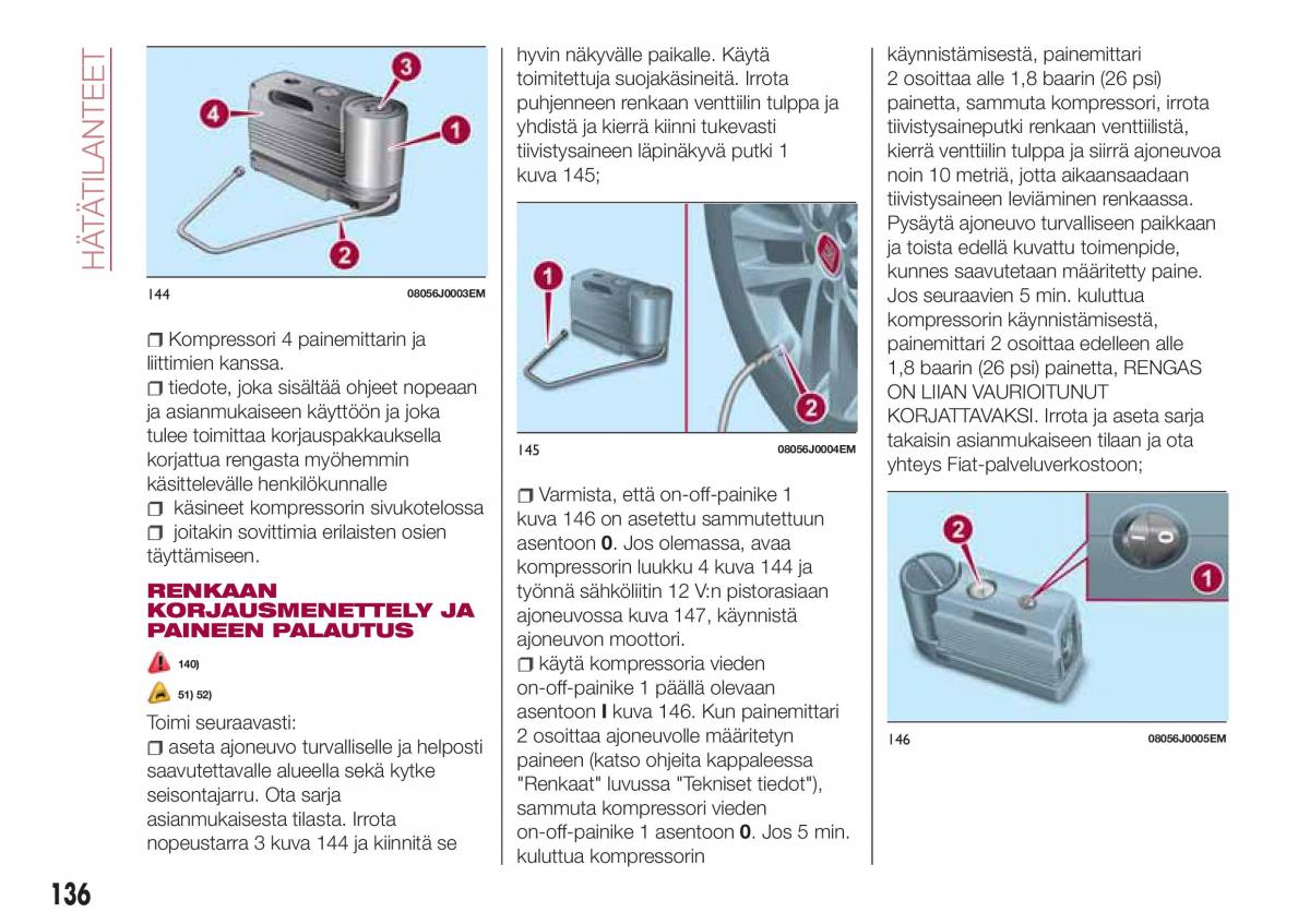 Fiat Tipo combi omistajan kasikirja / page 138