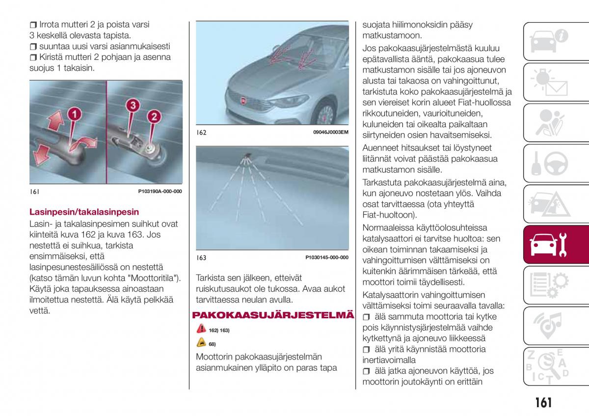 Fiat Tipo combi omistajan kasikirja / page 163