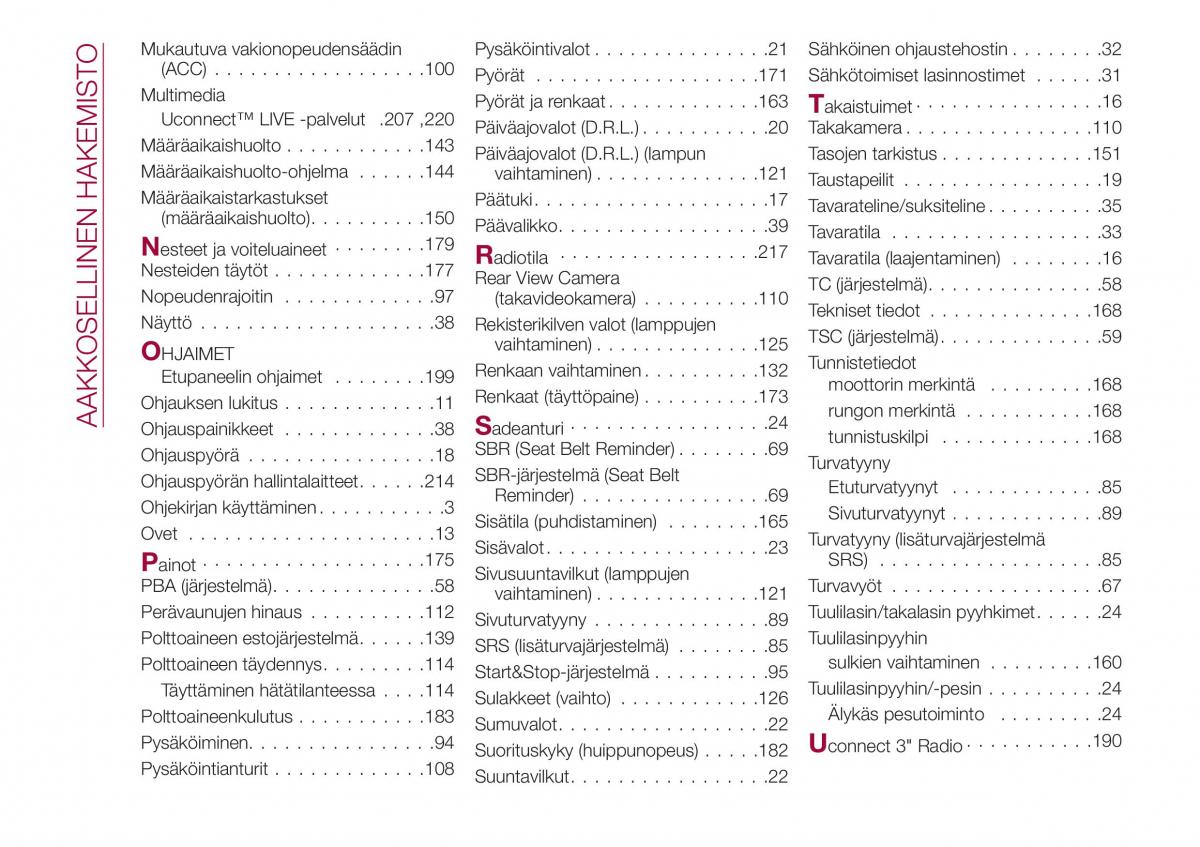 Fiat Tipo combi omistajan kasikirja / page 232