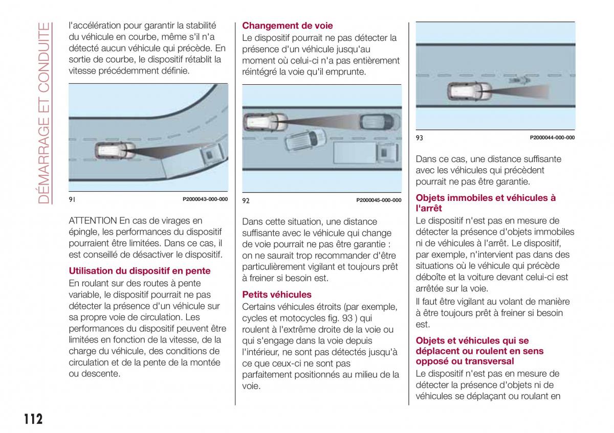 Fiat Tipo combi manuel du proprietaire / page 112