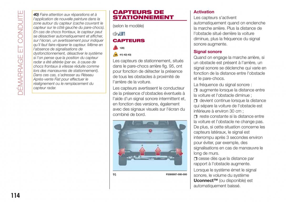 Fiat Tipo combi manuel du proprietaire / page 114