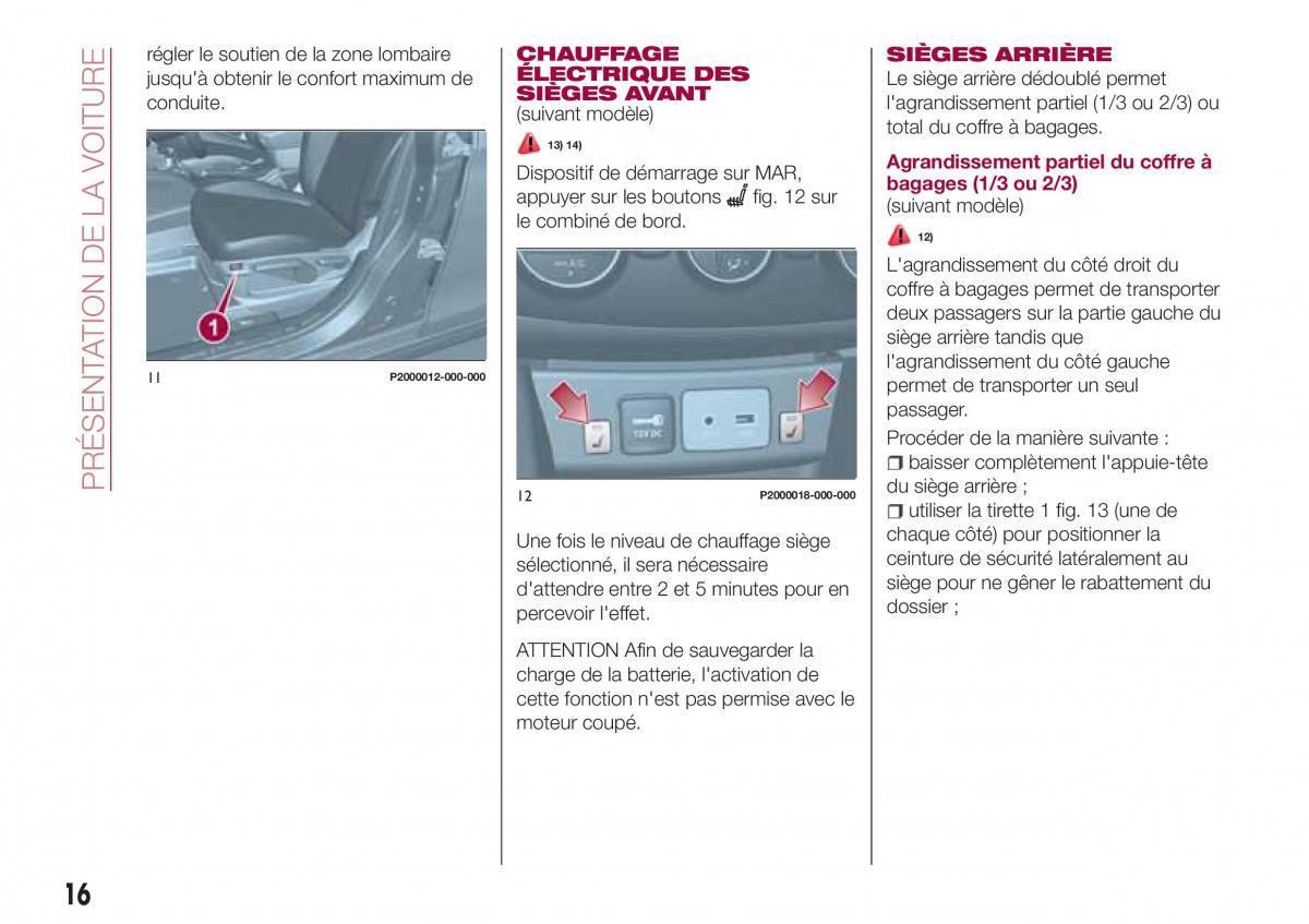 Fiat Tipo combi manuel du proprietaire / page 16