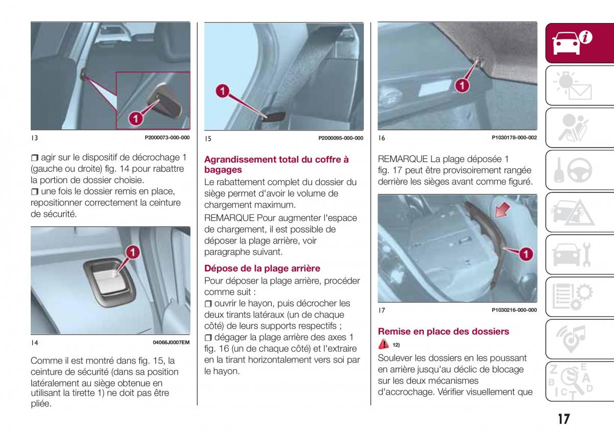 Fiat Tipo combi manuel du proprietaire / page 17