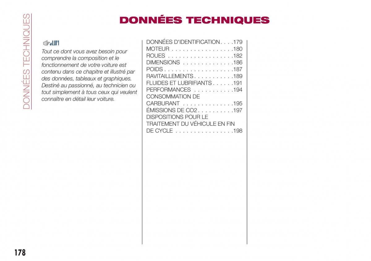 Fiat Tipo combi manuel du proprietaire / page 178