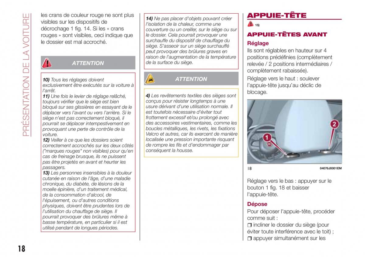 Fiat Tipo combi manuel du proprietaire / page 18