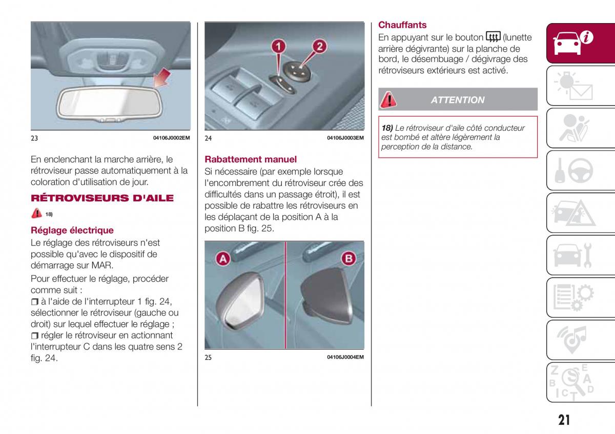 Fiat Tipo combi manuel du proprietaire / page 21