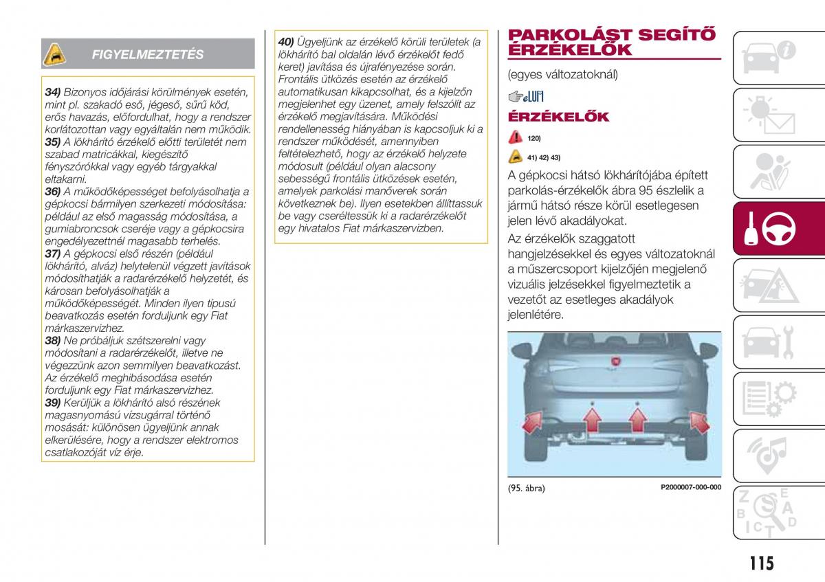 Fiat Tipo combi Kezelesi utmutato / page 117