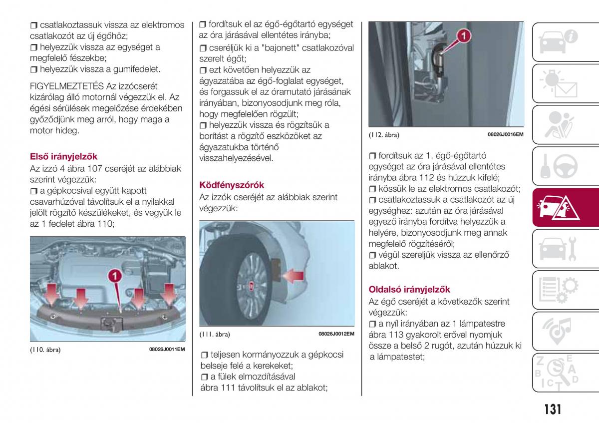 Fiat Tipo combi Kezelesi utmutato / page 133