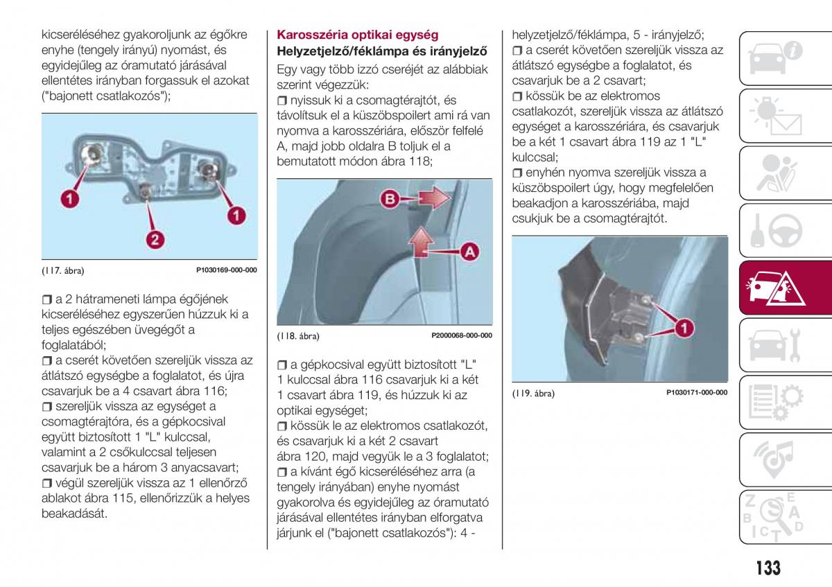 Fiat Tipo combi Kezelesi utmutato / page 135