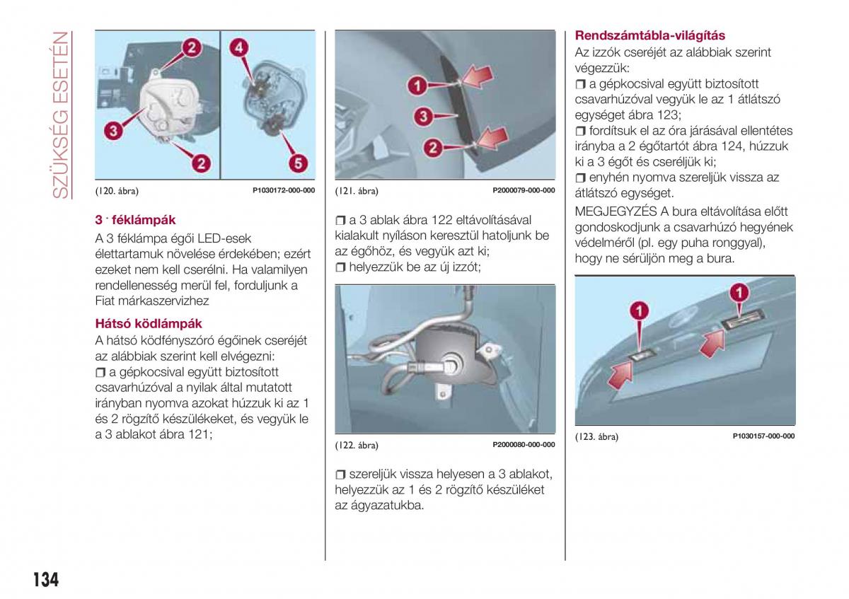 Fiat Tipo combi Kezelesi utmutato / page 136