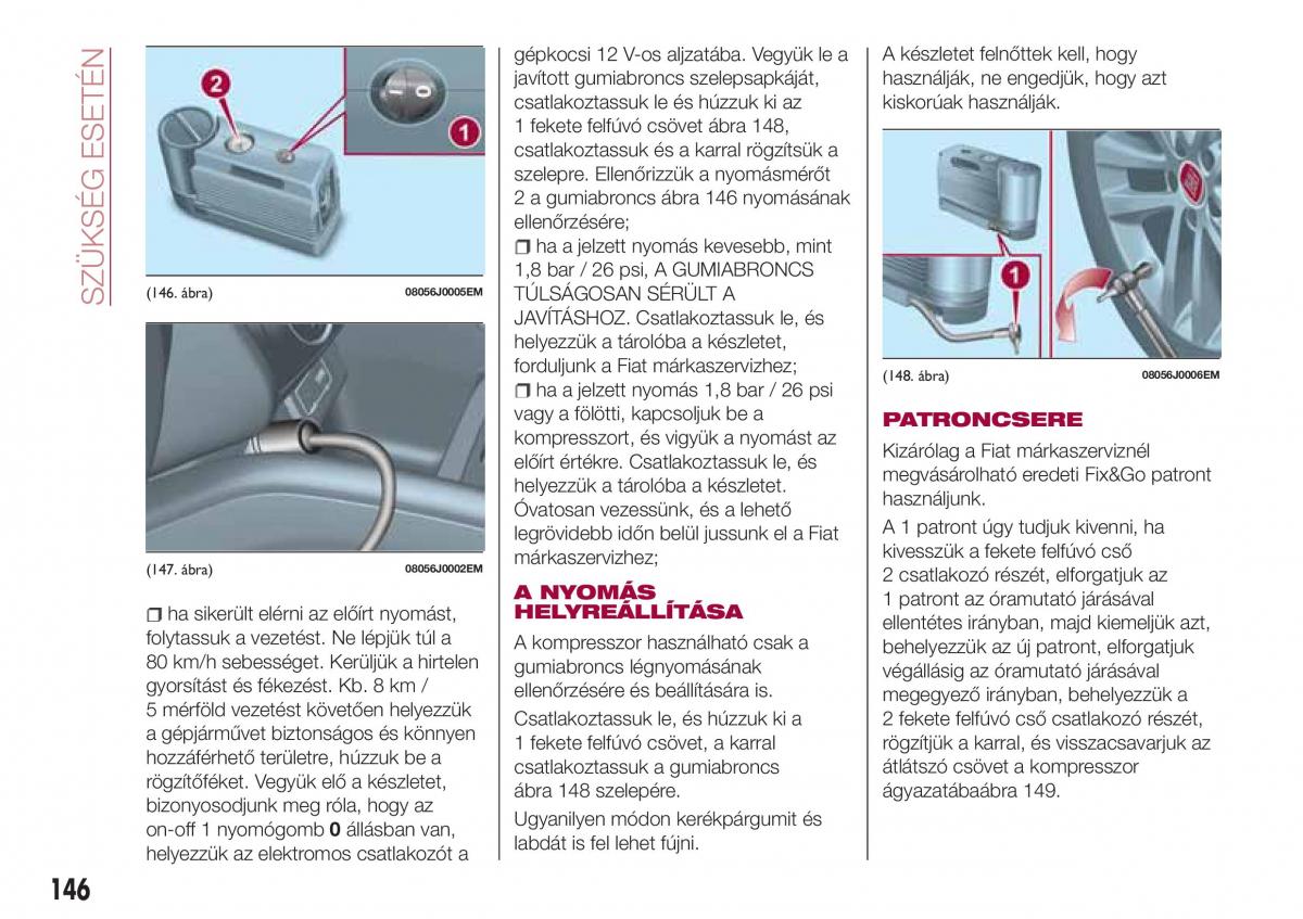 Fiat Tipo combi Kezelesi utmutato / page 148