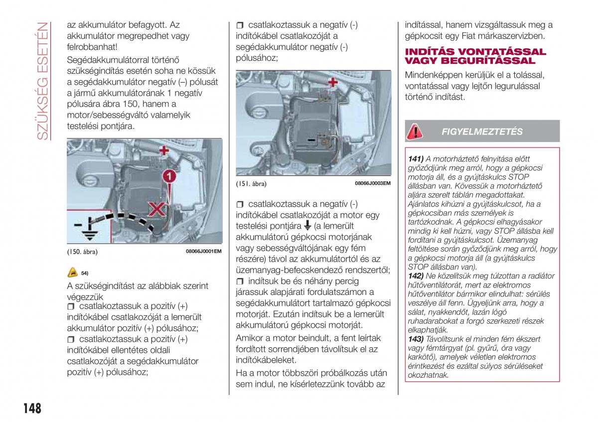 Fiat Tipo combi Kezelesi utmutato / page 150