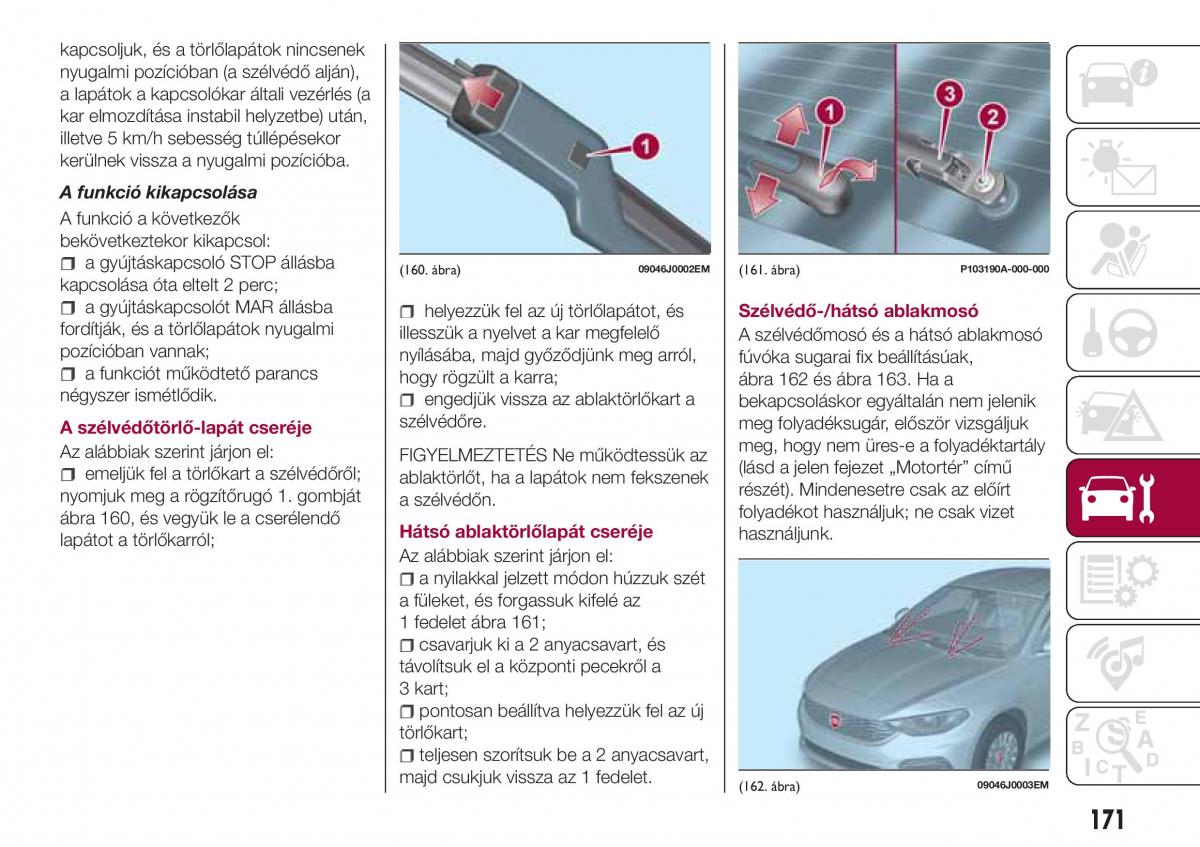 Fiat Tipo combi Kezelesi utmutato / page 173