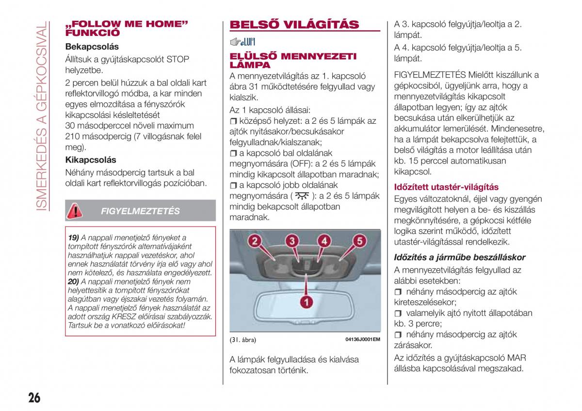 Fiat Tipo combi Kezelesi utmutato / page 28