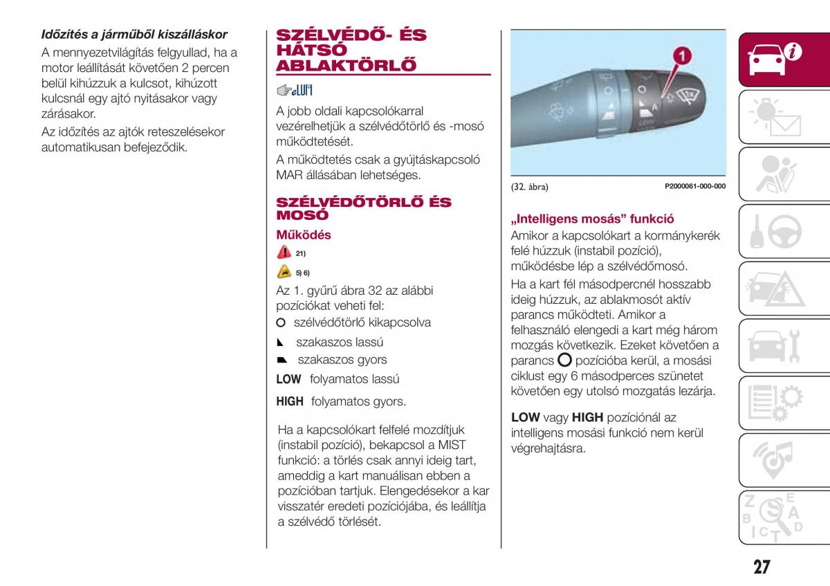 Fiat Tipo combi Kezelesi utmutato / page 29