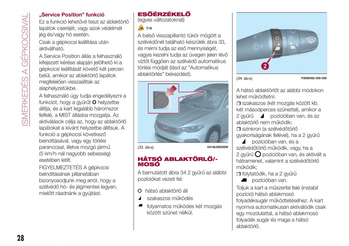 Fiat Tipo combi Kezelesi utmutato / page 30