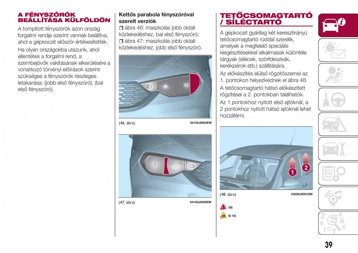 Fiat Tipo combi Kezelesi utmutato / page 41