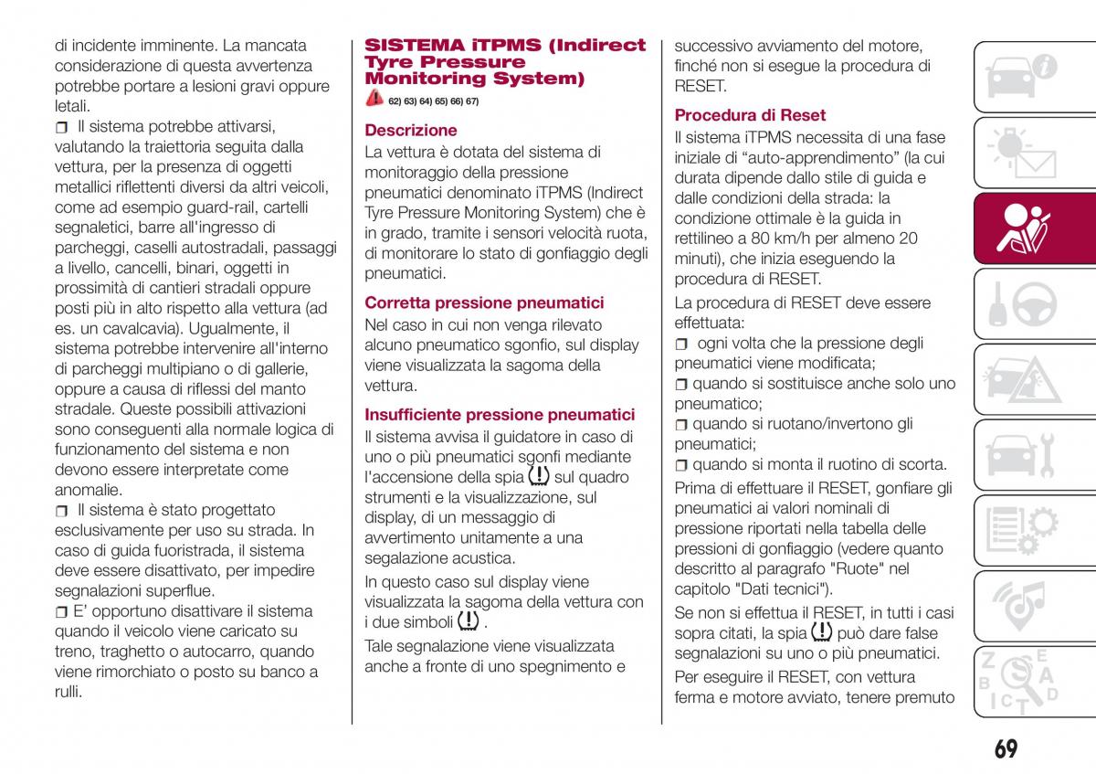 Fiat Tipo combi manuale del proprietario / page 71