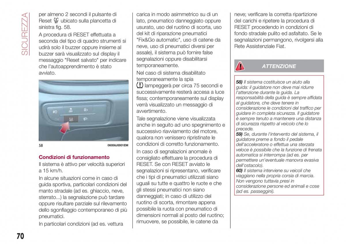 Fiat Tipo combi manuale del proprietario / page 72