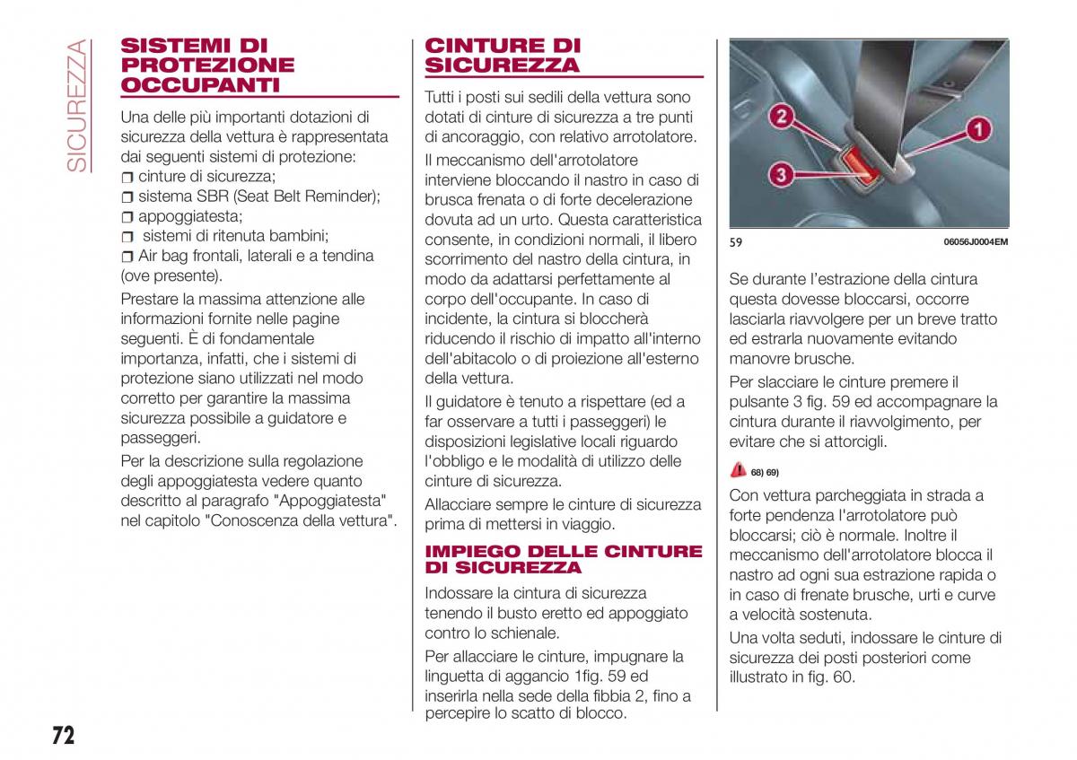 Fiat Tipo combi manuale del proprietario / page 74