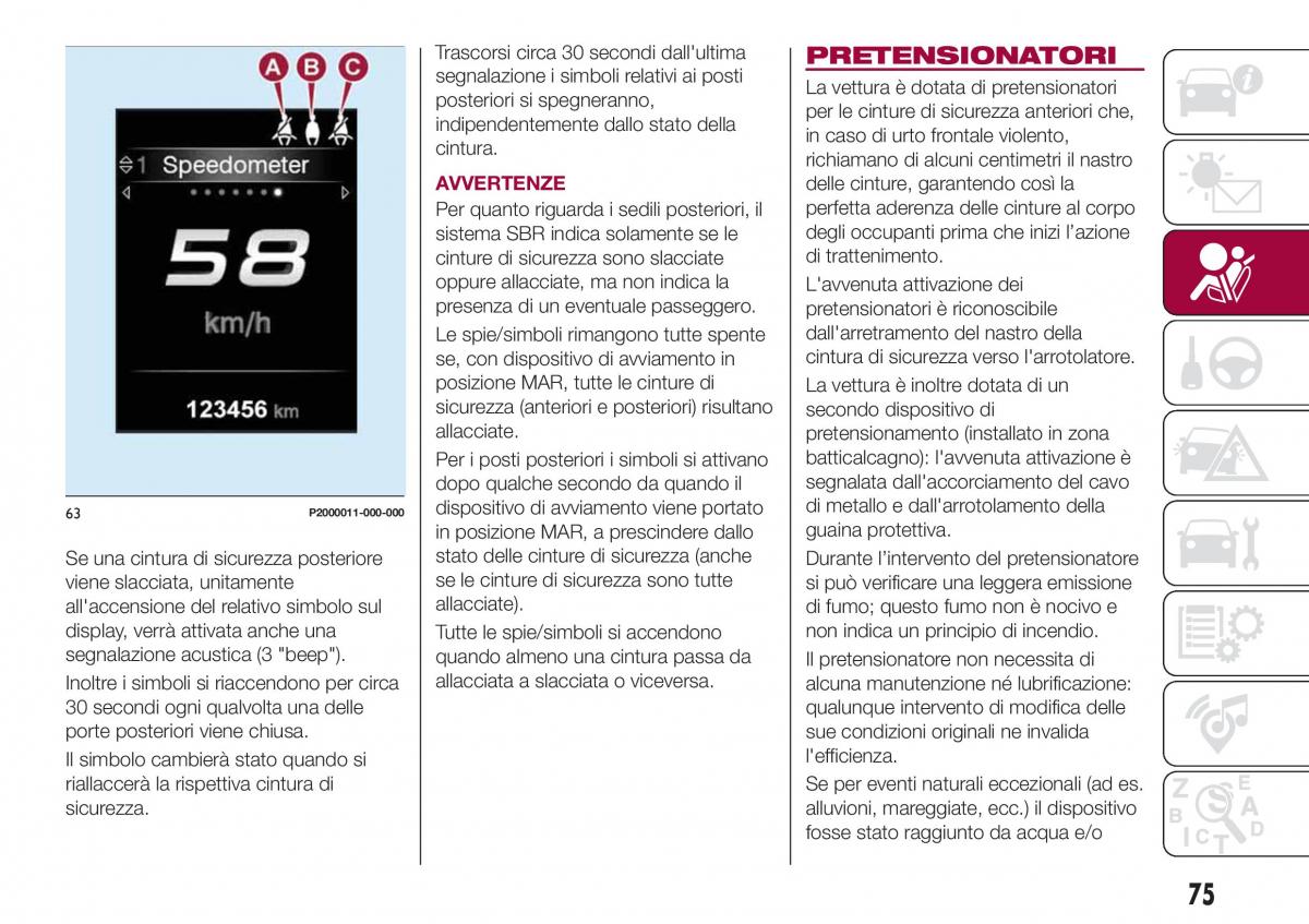 Fiat Tipo combi manuale del proprietario / page 77