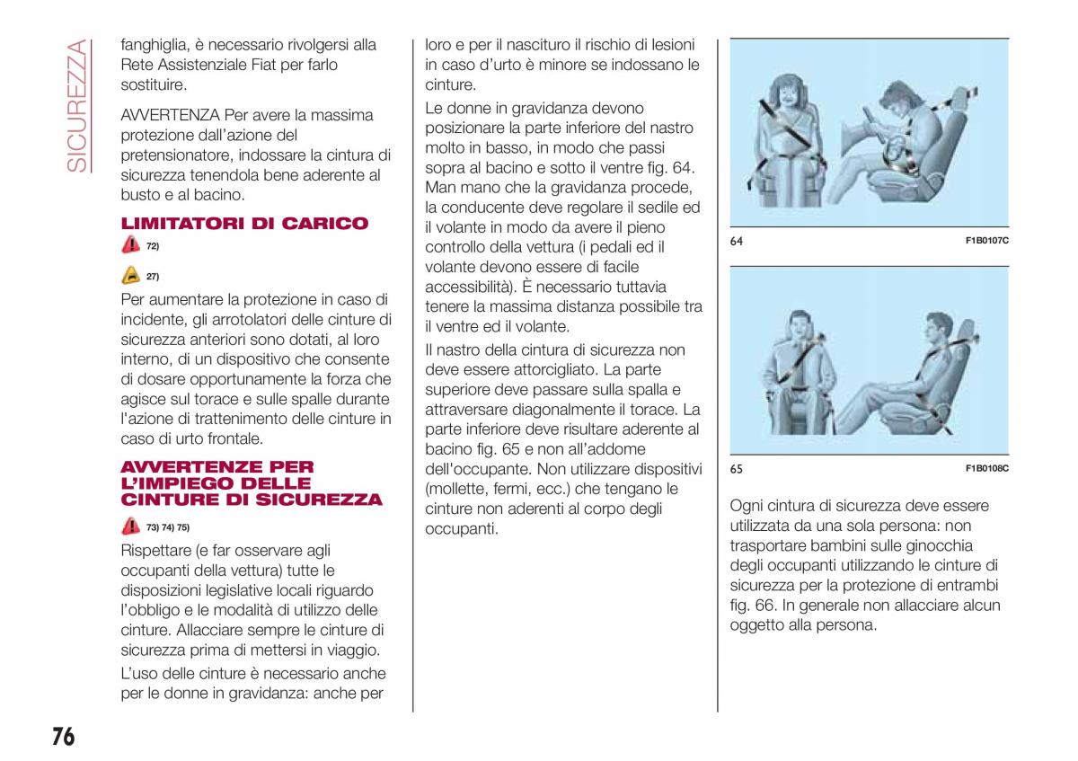 Fiat Tipo combi manuale del proprietario / page 78