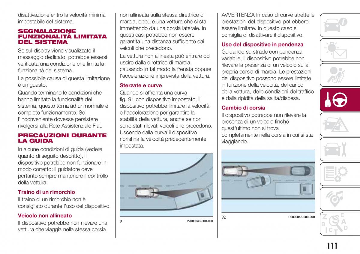 Fiat Tipo combi manuale del proprietario / page 113