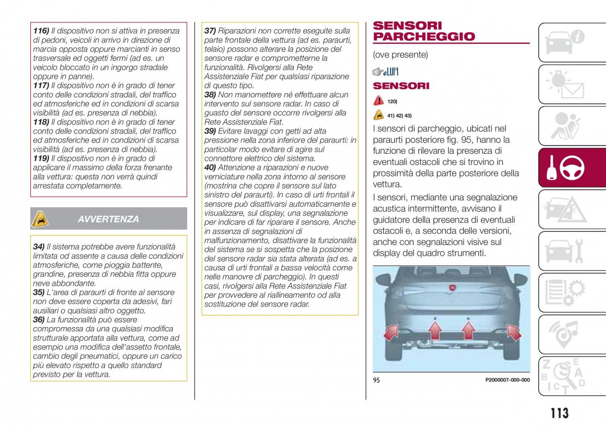 Fiat Tipo combi manuale del proprietario / page 115