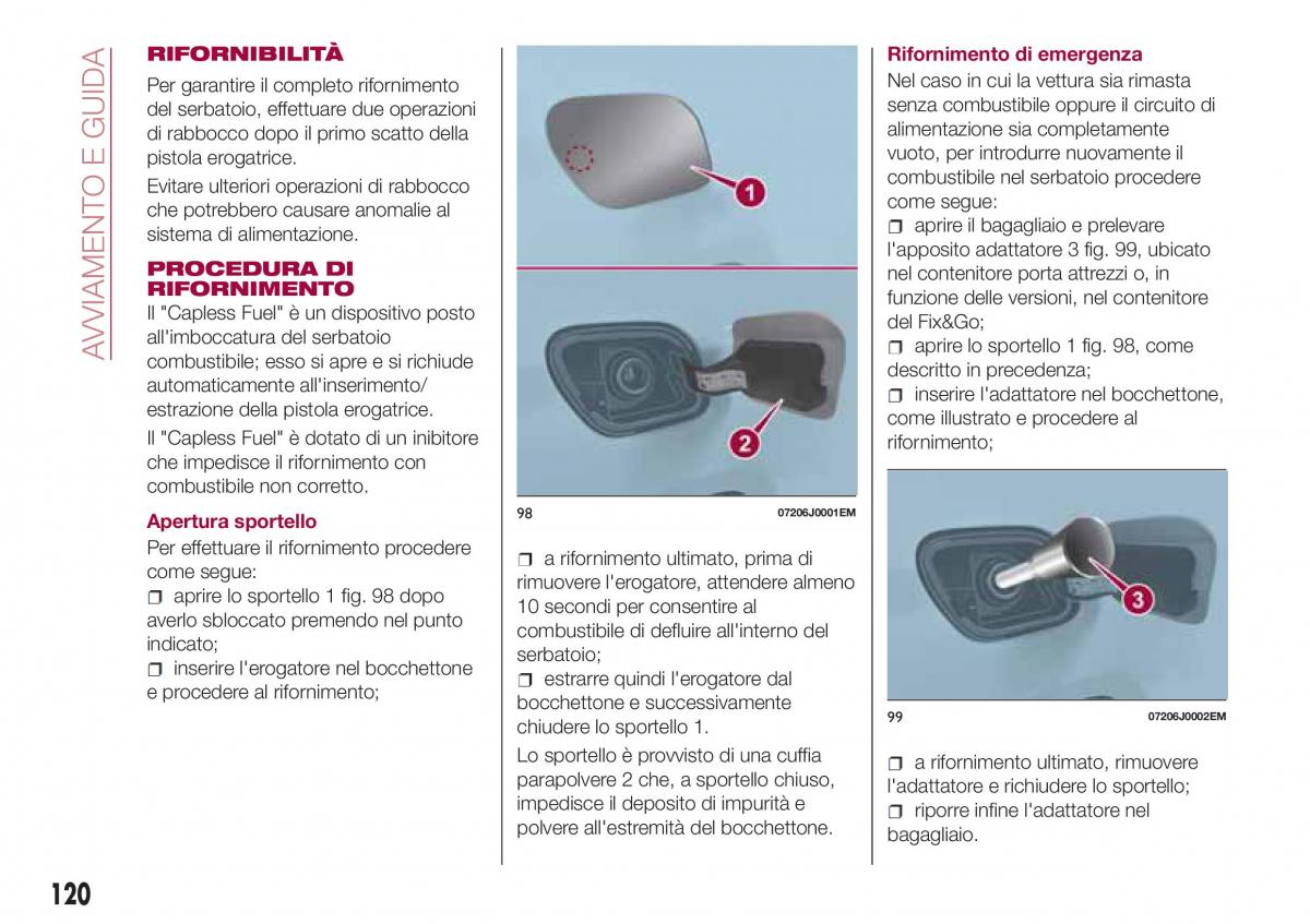 Fiat Tipo combi manuale del proprietario / page 122