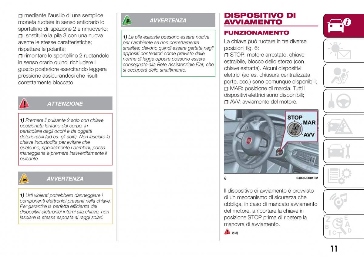 Fiat Tipo combi manuale del proprietario / page 13