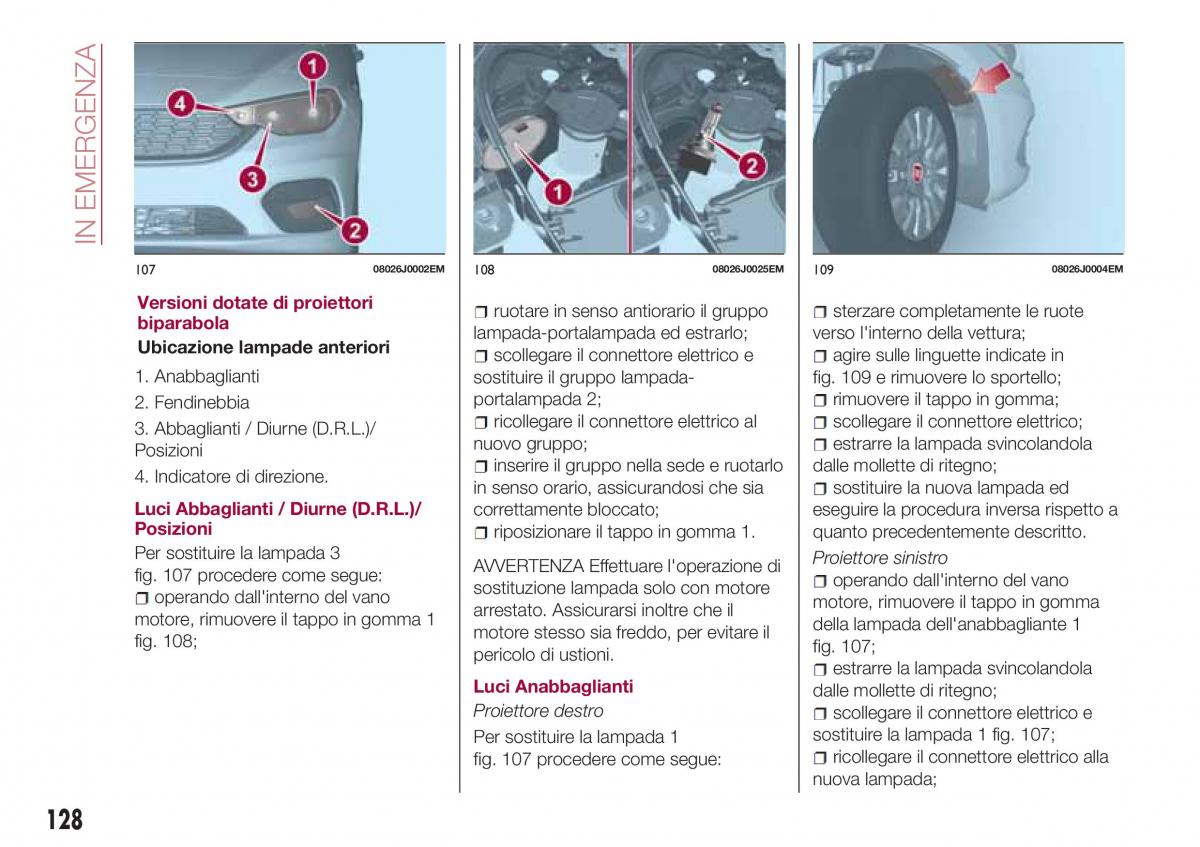 Fiat Tipo combi manuale del proprietario / page 130