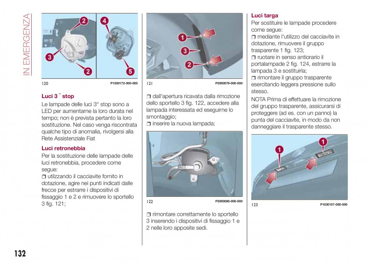 Fiat Tipo combi manuale del proprietario / page 134