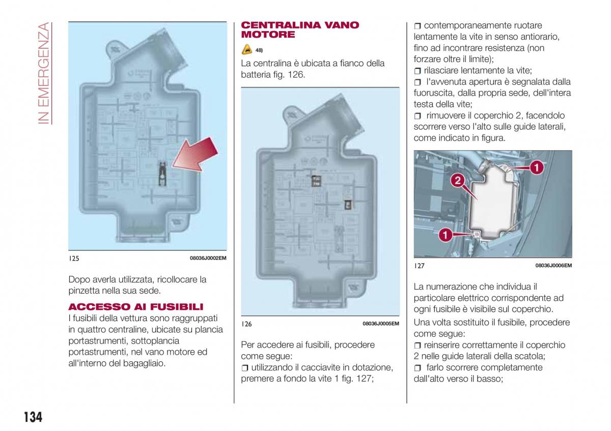 Fiat Tipo combi manuale del proprietario / page 136