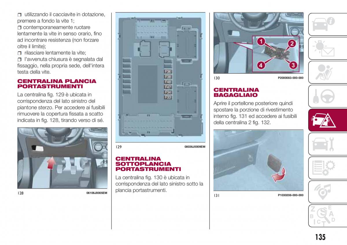 Fiat Tipo combi manuale del proprietario / page 137