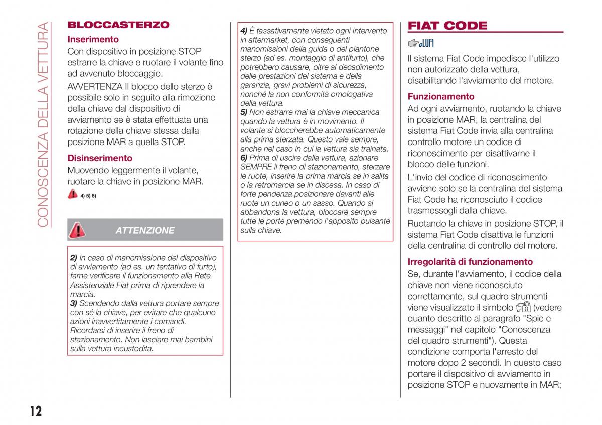 Fiat Tipo combi manuale del proprietario / page 14