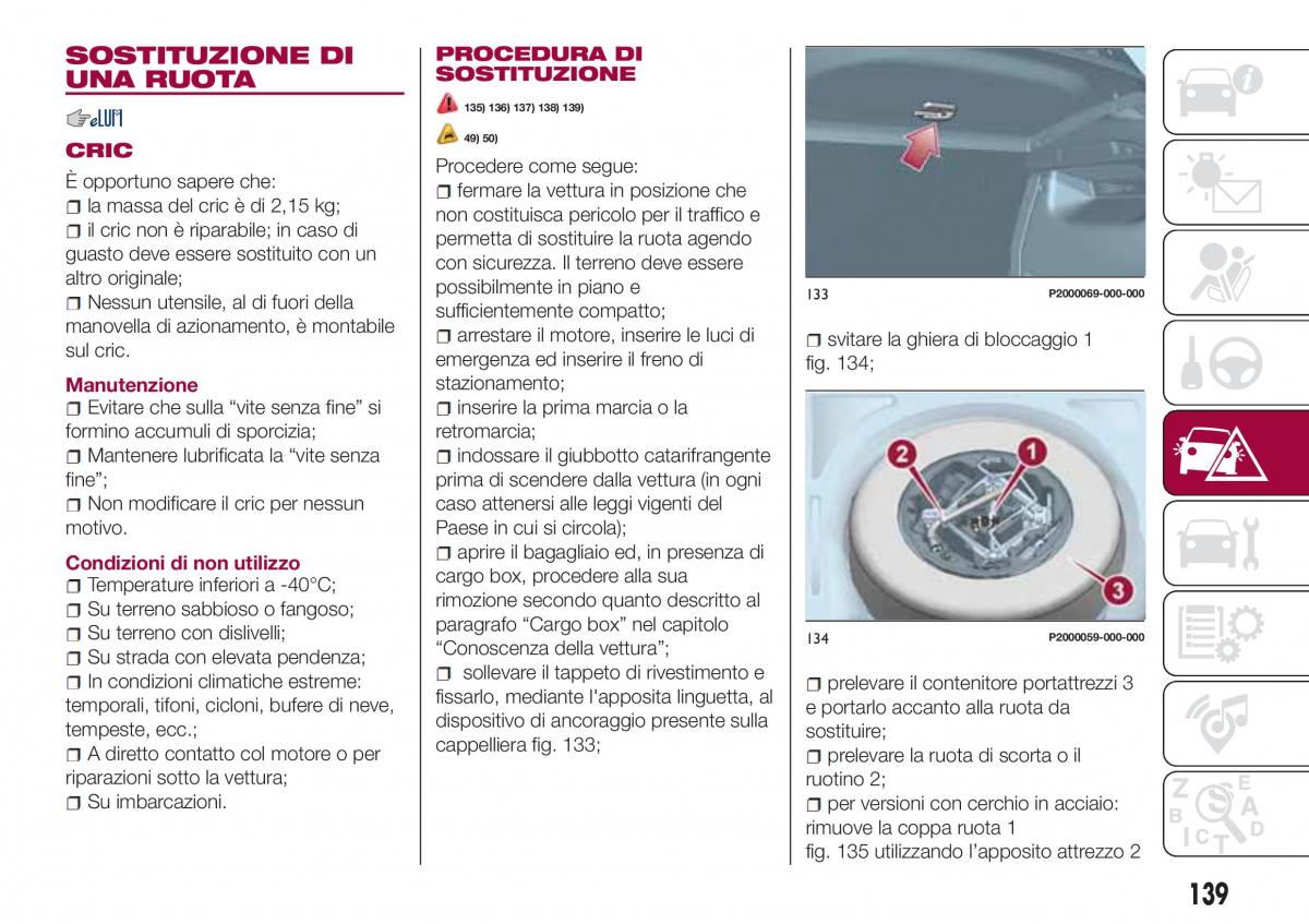 Fiat Tipo combi manuale del proprietario / page 141