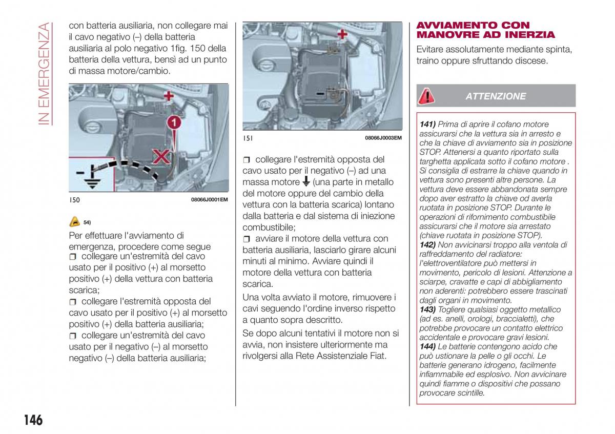 Fiat Tipo combi manuale del proprietario / page 148