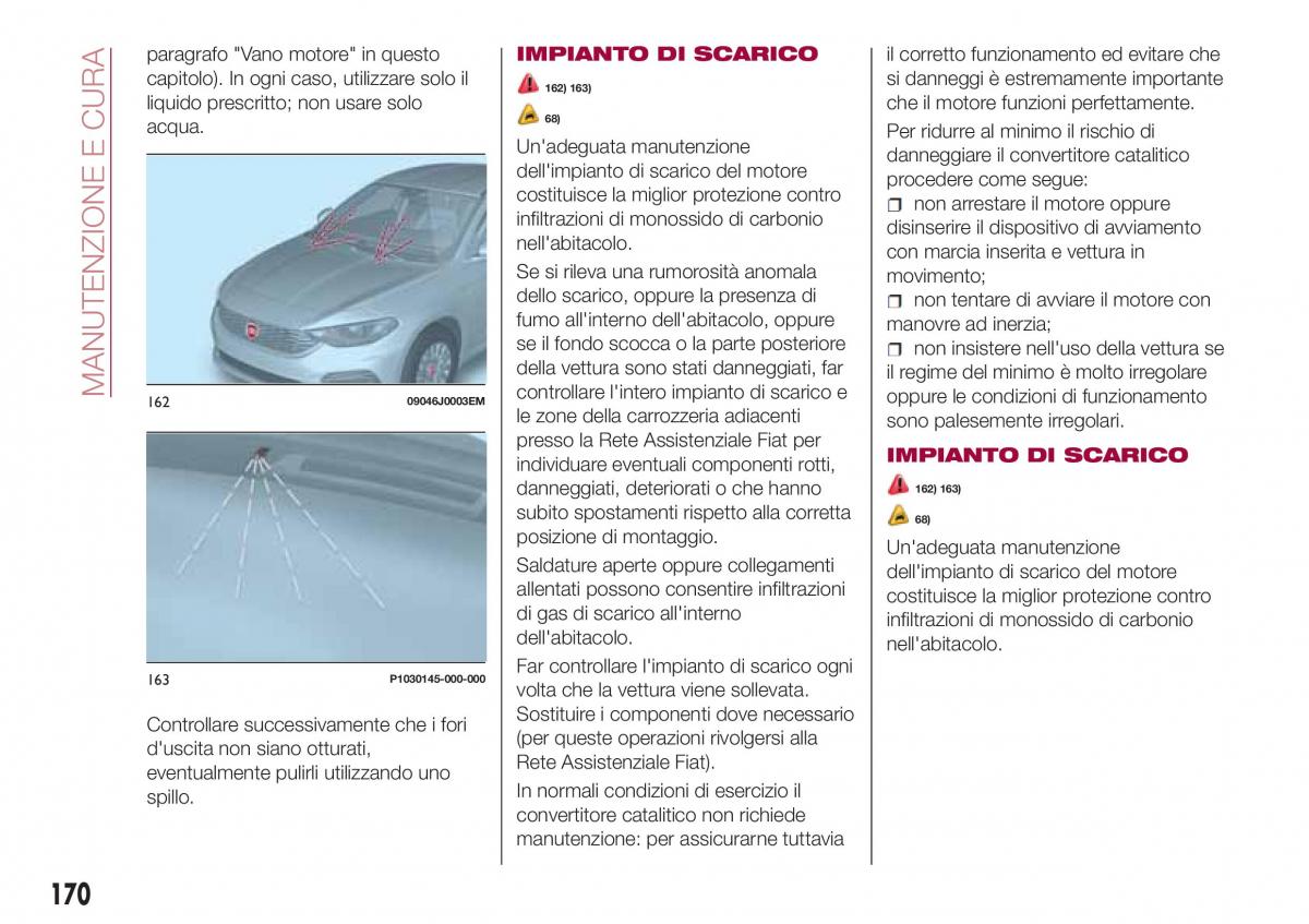 Fiat Tipo combi manuale del proprietario / page 172