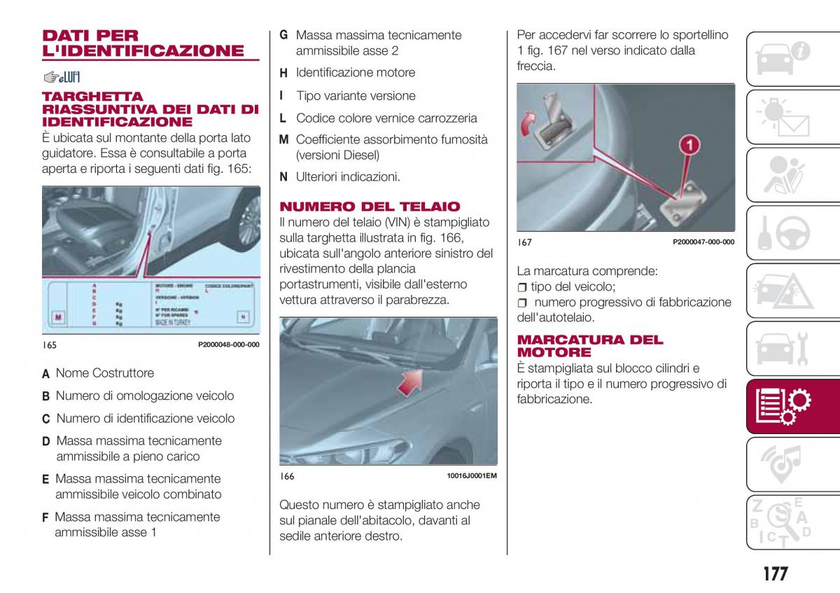 Fiat Tipo combi manuale del proprietario / page 179