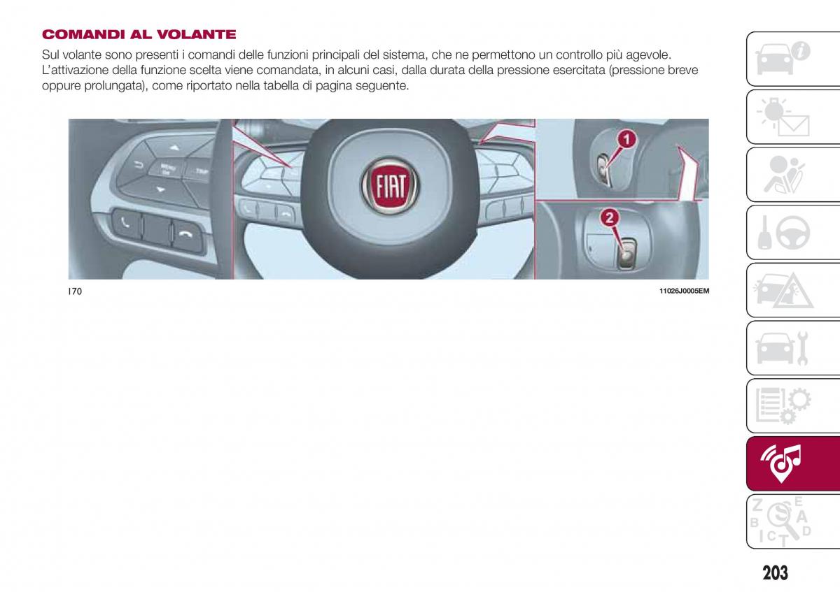 Fiat Tipo combi manuale del proprietario / page 205