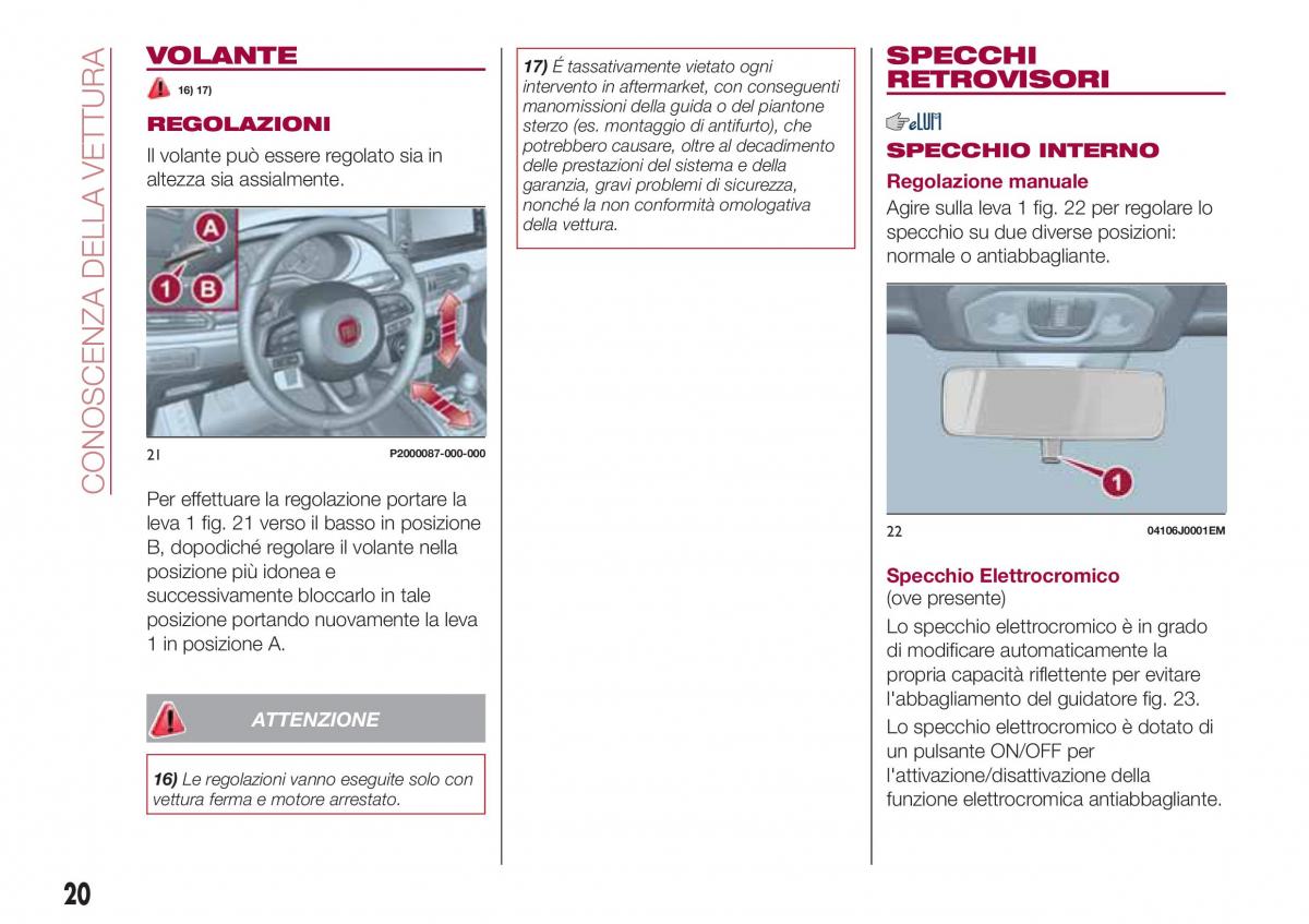 Fiat Tipo combi manuale del proprietario / page 22