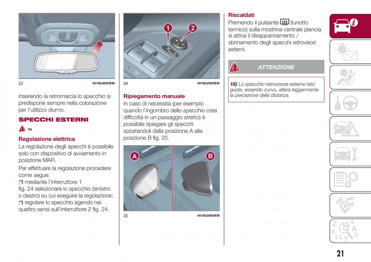 Fiat Tipo combi manuale del proprietario / page 23