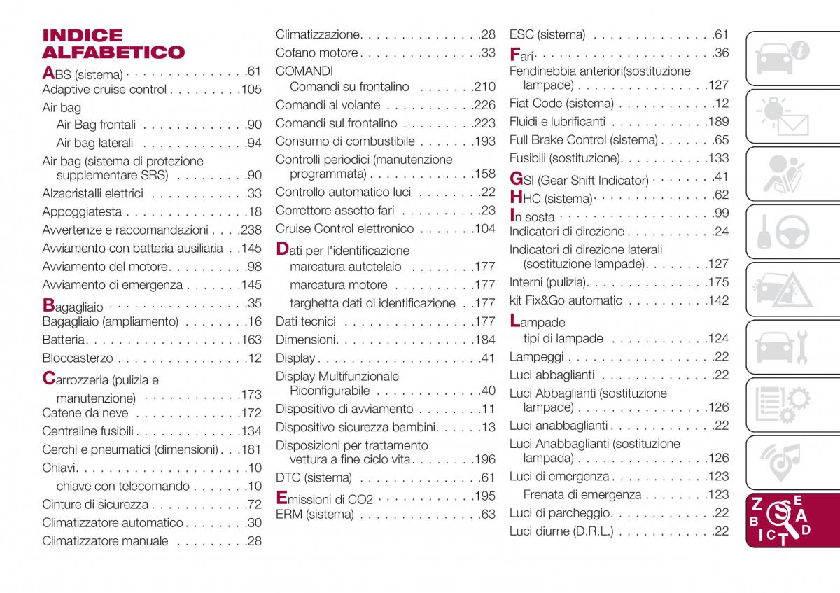 Fiat Tipo combi manuale del proprietario / page 247