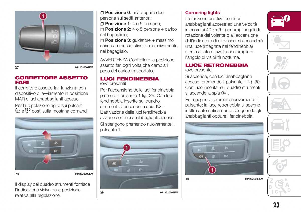 Fiat Tipo combi manuale del proprietario / page 25