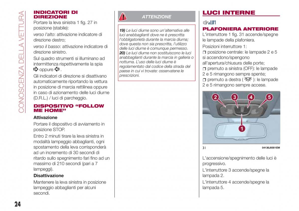 Fiat Tipo combi manuale del proprietario / page 26