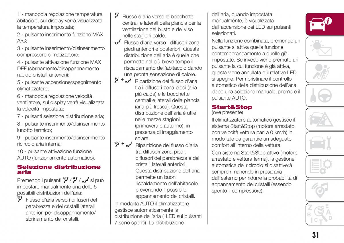 Fiat Tipo combi manuale del proprietario / page 33