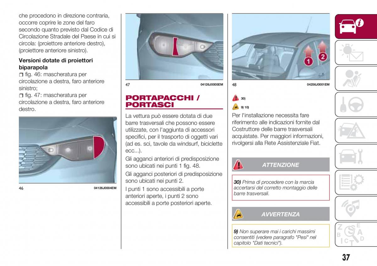 Fiat Tipo combi manuale del proprietario / page 39